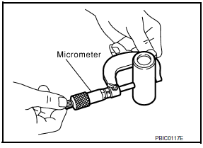 Nissan Maxima. CONNECTING ROD BUSHING OIL CLEARANCE (SMALL END)