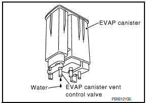 Nissan Maxima. CHECK IF EVAP CANISTER IS SATURATED WITH WATER