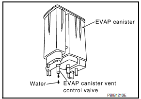 Nissan Maxima. CHECK IF EVAP CANISTER IS SATURATED WITH WATER