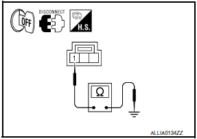 Nissan Maxima. CHECK OPTICAL SENSOR POWER SUPPLY FOR SHORT CIRCUIT