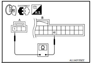 Nissan Maxima. CHECK OPTICAL SENSOR POWER SUPPLY FOR OPEN CIRCUIT