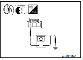 Nissan Maxima. CHECK OPTICAL SENSOR POWER SUPPLY FOR SHORT CIRCUIT