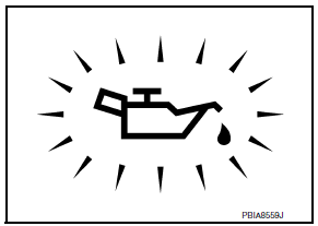 Nissan Maxima. CHECK OIL PRESSURE WARNING LAMP