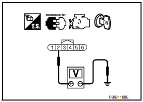 Nissan Maxima. CHECK MASS AIR FLOW (MAF) SENSOR POWER SUPPLY CIRCUIT