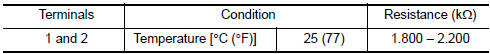 Nissan Maxima. CHECK INTAKE AIR TEMPERATURE (IAT) SENSOR