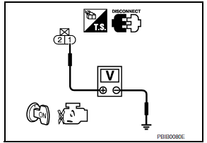 Nissan Maxima. CHECK ECT SENSOR POWER SUPPLY CIRCUIT