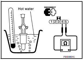 Nissan Maxima. CHECK FUEL TANK TEMPERATURE SENSOR