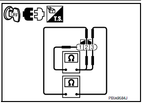 Nissan Maxima. CHECK CRANKSHAFT POSITION SENSOR (POS)-II