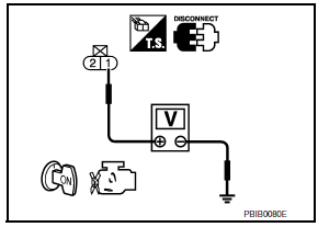 Nissan Maxima. CHECK EVAP CANISTER VENT CONTROL VALVE POWER SUPPLY CIRCUIT