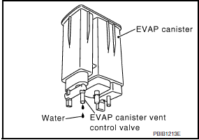 Nissan Maxima. CHECK IF EVAP CANISTER IS SATURATED WITH WATER