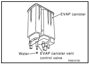 Nissan Maxima. CHECK IF EVAP CANISTER IS SATURATED WITH WATER