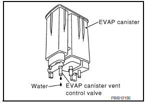 Nissan Maxima. CHECK IF EVAP CANISTER IS SATURATED WITH WATER