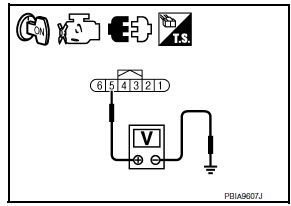 Nissan Maxima. CHECK ACCELERATOR PEDAL POSITION SENSOR 1 POWER SUPPLY CIRCUIT