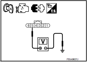 Nissan Maxima. CHECK APP SENSOR 1 POWER SUPPLY CIRCUIT