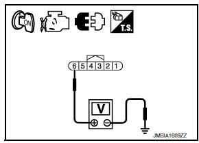 Nissan Maxima. CHECK APP SENSOR 2 POWER SUPPLY CIRCUIT-I