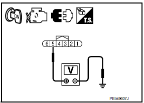 Nissan Maxima. CHECK SENSOR POWER SUPPLY CIRCUIT