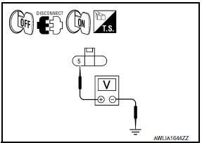 Nissan Maxima. .CHECK TAIL LAMP RELAY OUTPUT (VOLTAGE)