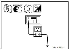 Nissan Maxima. .CHECK TAIL LAMP RELAY OUTPUT (VOLTAGE)