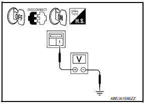 Nissan Maxima. .CHECK TAIL LAMP RELAY OUTPUT (VOLTAGE)