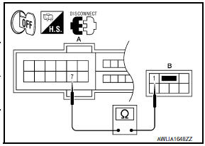 Nissan Maxima. CHECK PARKING LAMP CIRCUIT (OPEN)