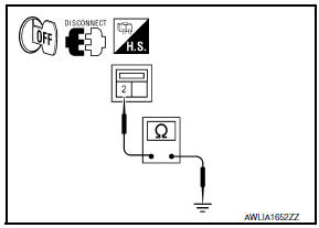 Nissan Maxima. CHECK PARKING LAMP GROUND CIRCUIT