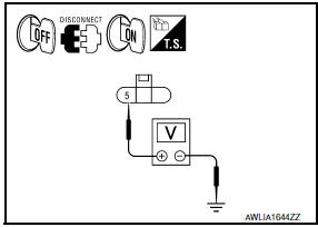 Nissan Maxima. CHECK TAIL LAMP RELAY OUTPUT (VOLTAGE)