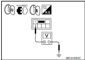 Nissan Maxima. CHECK TAIL LAMP RELAY OUTPUT (VOLTAGE)