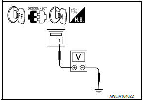 Nissan Maxima. CHECK TAIL LAMP RELAY OUTPUT (VOLTAGE)