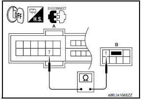 Nissan Maxima. CHECK PARKING LAMP CIRCUIT (OPEN)