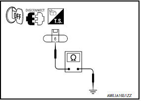 Nissan Maxima. CHECK PARKING LAMP GROUND CIRCUIT