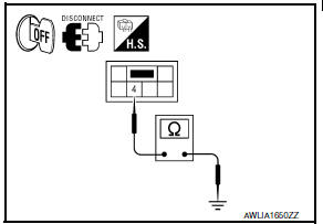 Nissan Maxima. CHECK PARKING LAMP GROUND CIRCUIT