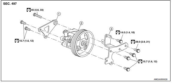 Nissan Maxima. POWER STEERING OIL PUMP