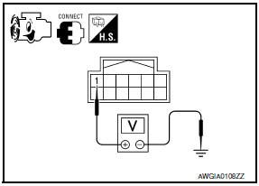 Nissan Maxima. CHECK POWER STEERING SOLENOID VALVE SIGNAL