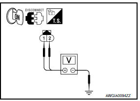 Nissan Maxima. CHECK HARNESS BETWEEN POWER STEERING SOLENOID VALVE AND POWER STEERING CONTROL UNIT FOR SHO