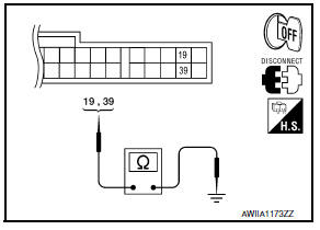 Nissan Maxima. CHECK A/C AUTO AMP. GROUND CIRCUIT