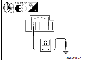 Nissan Maxima. .CHECK A/C SWITCH ASSEMBLY GROUND CIRCUIT
