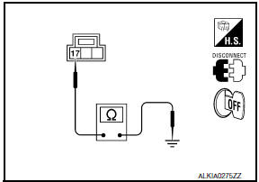 Nissan Maxima. CHECK GROUND CIRCUIT