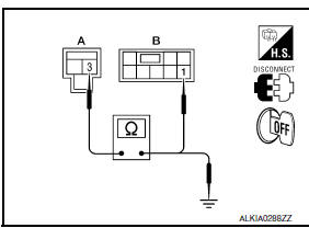 Nissan Maxima. CHECK HARNESS CONTINUITY