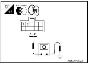 Nissan Maxima. .CHECK GROUND CIRCUIT