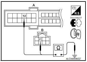 Nissan Maxima. CHECK GROUND CIRCUIT