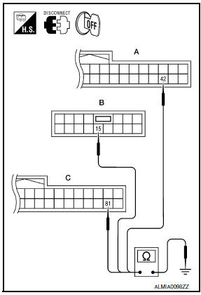 Nissan Maxima. CHECK PUSH-BUTTON IGNITION SWITCH CIRCUIT