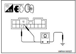 Nissan Maxima. CHECK GROUND CIRCUIT