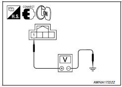 Nissan Maxima. CHECK POWER SUPPLY CIRCUIT (REAR VIEW CAMERA SIDE)