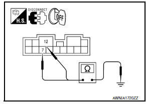 Nissan Maxima. CHECK GROUND CIRCUIT