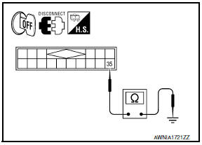 Nissan Maxima. GROUND CIRCUIT CHECK