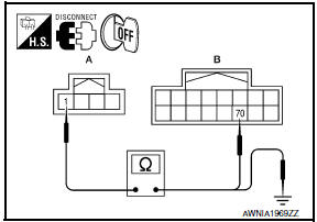 Nissan Maxima. CHECK POWER SUPPLY CIRCUIT (CONTINUITY)