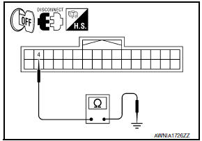 Nissan Maxima. CHECK GROUND CIRCUIT