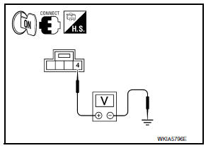 Nissan Maxima. CHECK POWER SUPPLY CIRCUIT (MICROPHONE SIDE)