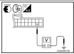 Nissan Maxima. CHECK POWER SUPPLY CIRCUIT (BLUETOOTH CONTROL UNIT SIDE)