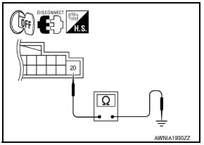 Nissan Maxima. GROUND CIRCUIT CHECK